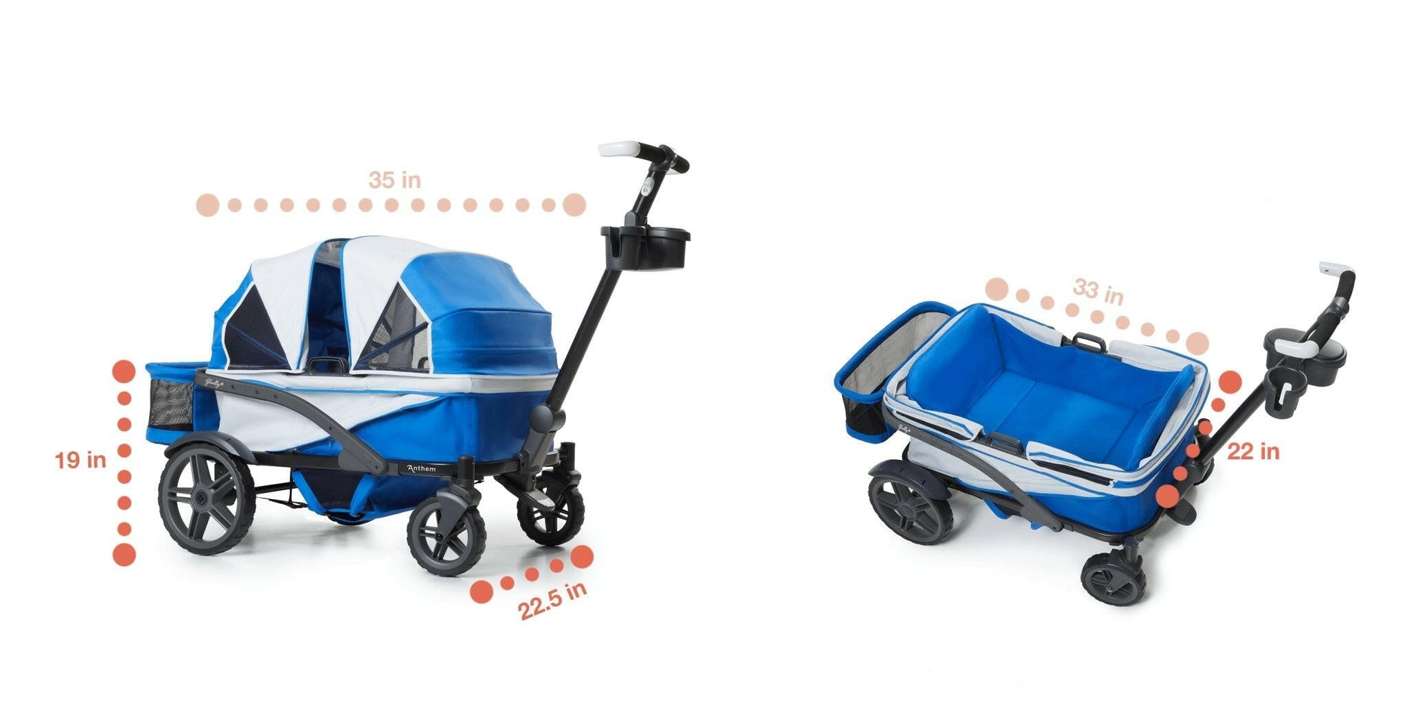 Anthem4™ 4-seater All-Terrain Wagon Stroller - Gladly Family