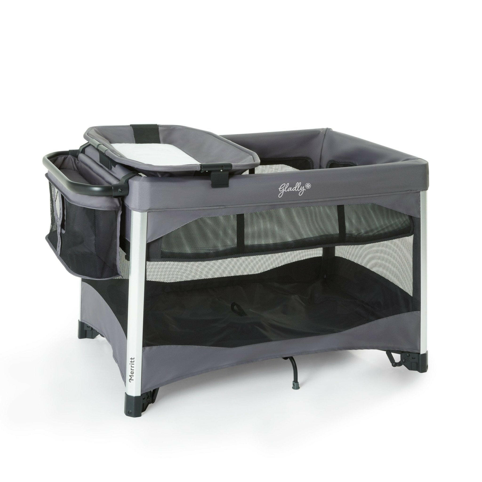 Portable Folding Travel Cot, Compact Travel Crib for Baby (Black) :  : Baby Products