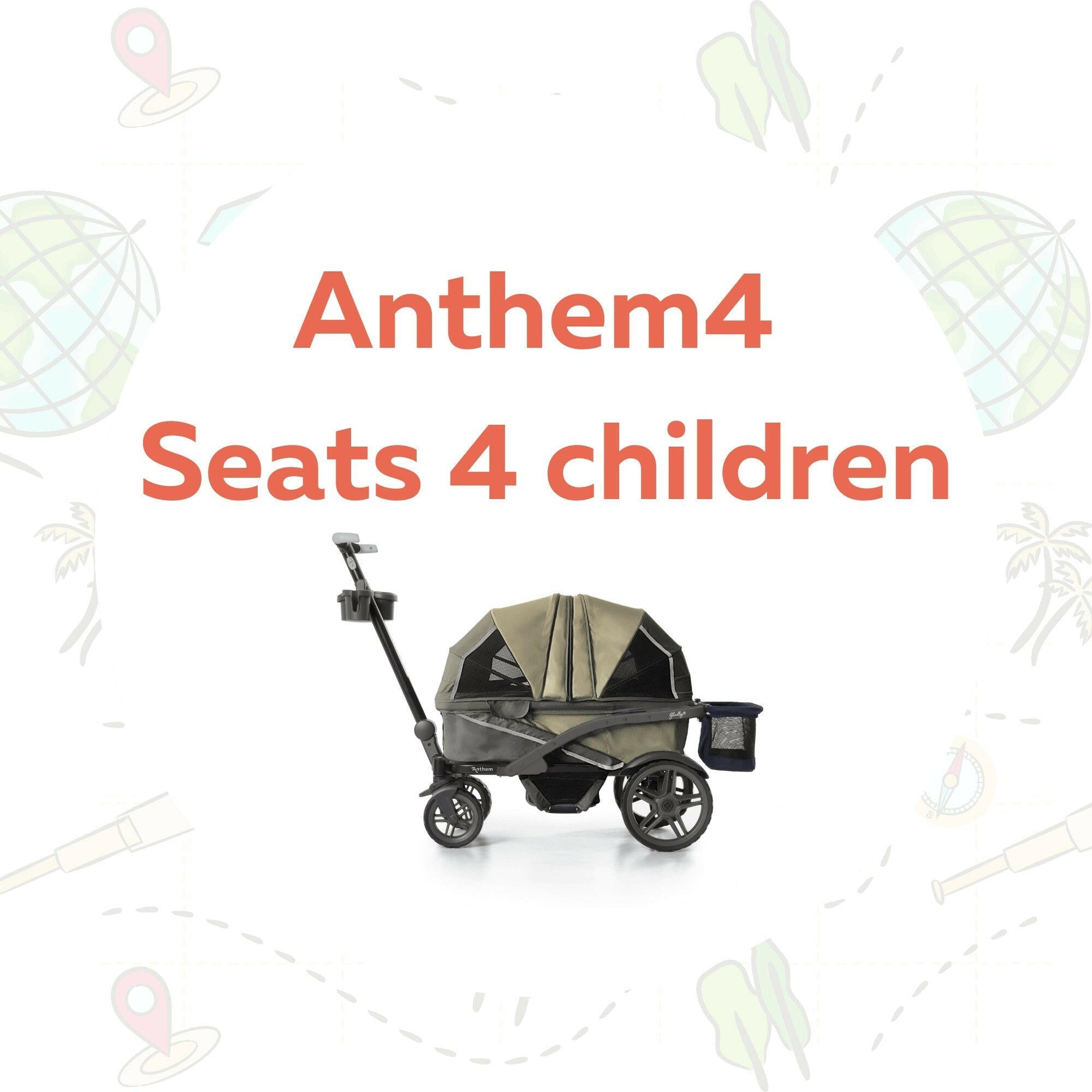 The Adventure Bundle: Anthem All-Terrain Stroller Wagon - Gladly Family