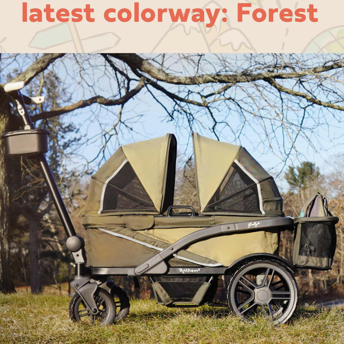 The Adventure Bundle: Anthem All-Terrain Stroller Wagon - Gladly Family