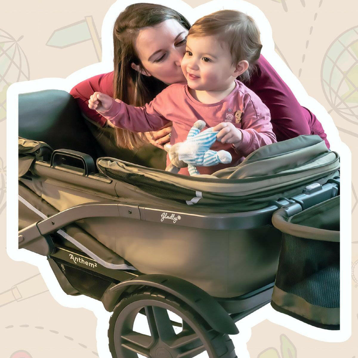 The Adventure Bundle: Anthem All-Terrain Stroller Wagon - Gladly Family