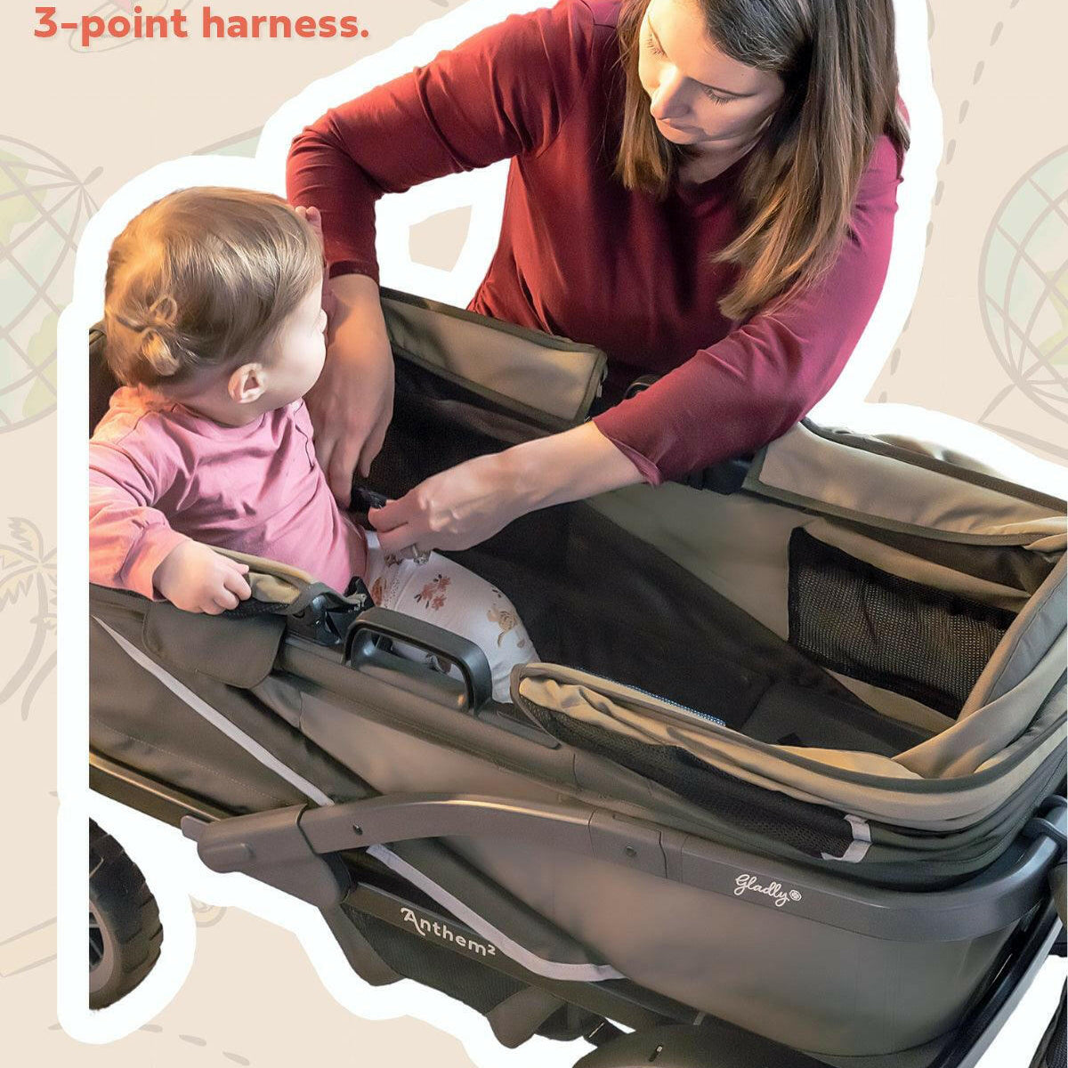 The Adventure Bundle: Anthem All-Terrain Stroller Wagon - Gladly Family