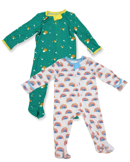 2-Piece Long-Sleeve EcoSnuggle™ Bamboo Baby Onesie Set