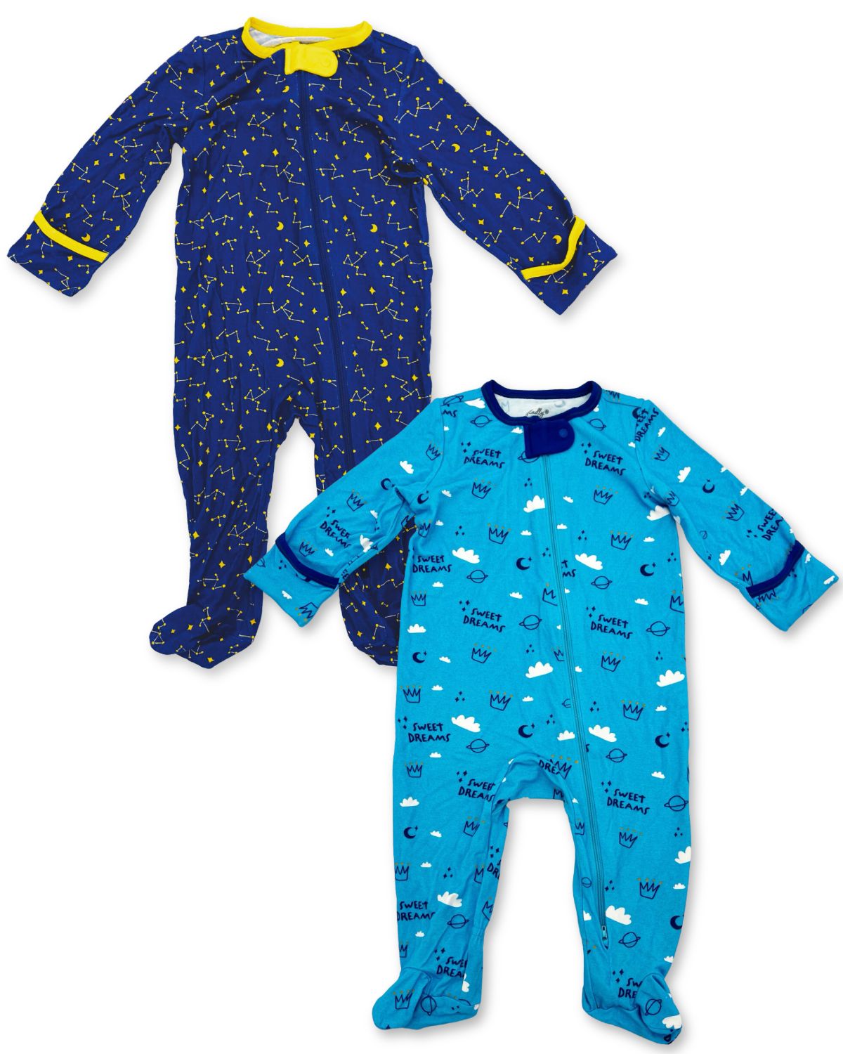 2-Piece Long-Sleeve EcoSnuggle™ Bamboo Baby Onesie Set