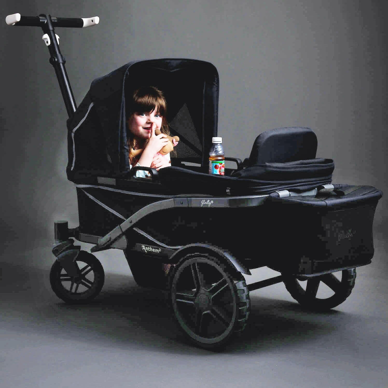 double stroller wagon with canopy Eclipse Adventure Bundle with Anthem Deluxe All-Terrain Stroller Wagon