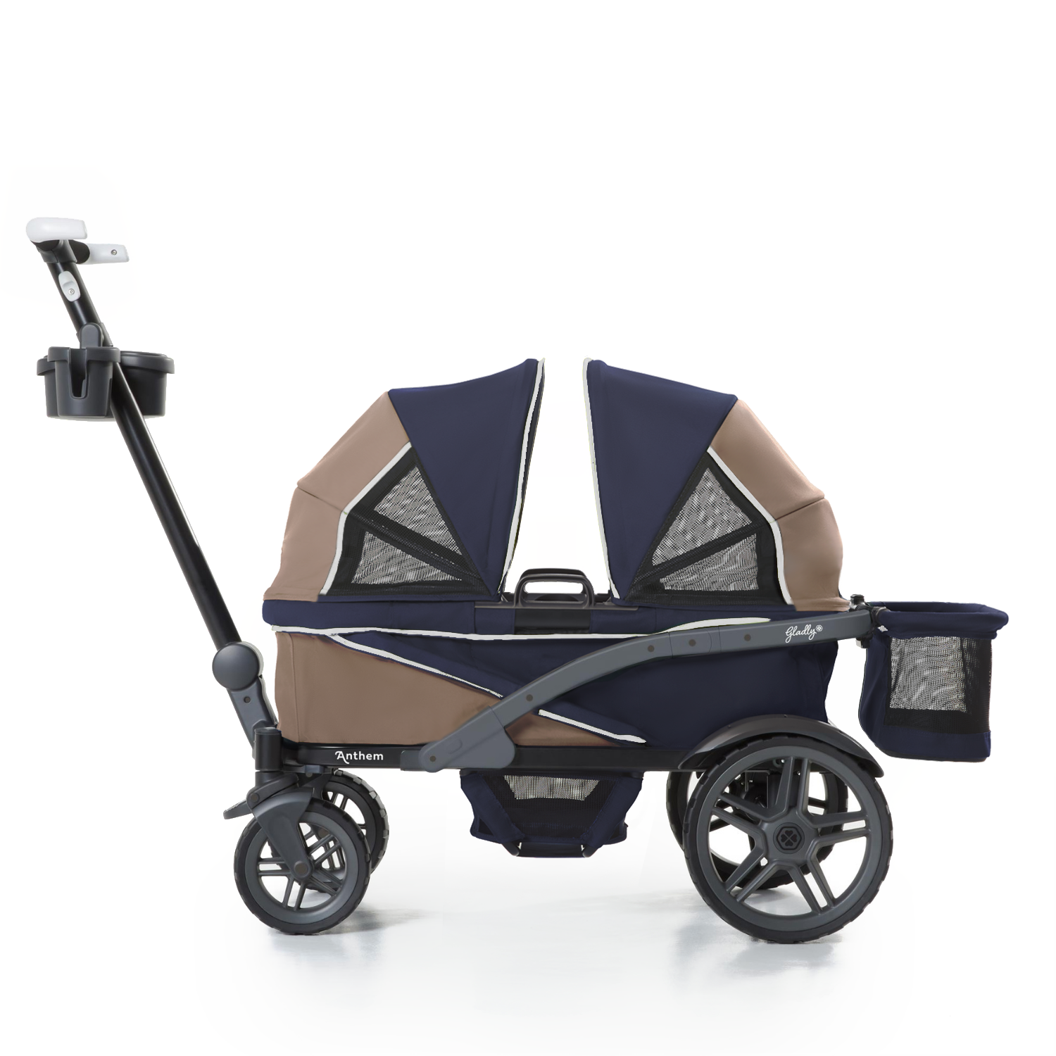 Anthem2 Deluxe 5 Point Stroller Wagon in Sand Sea Gladly Family