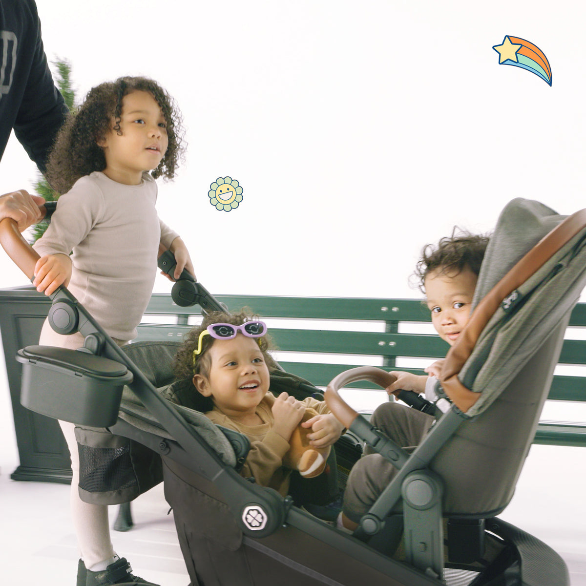 Grasshopper 8-in-1 Single to Double Stroller | Gladly Family