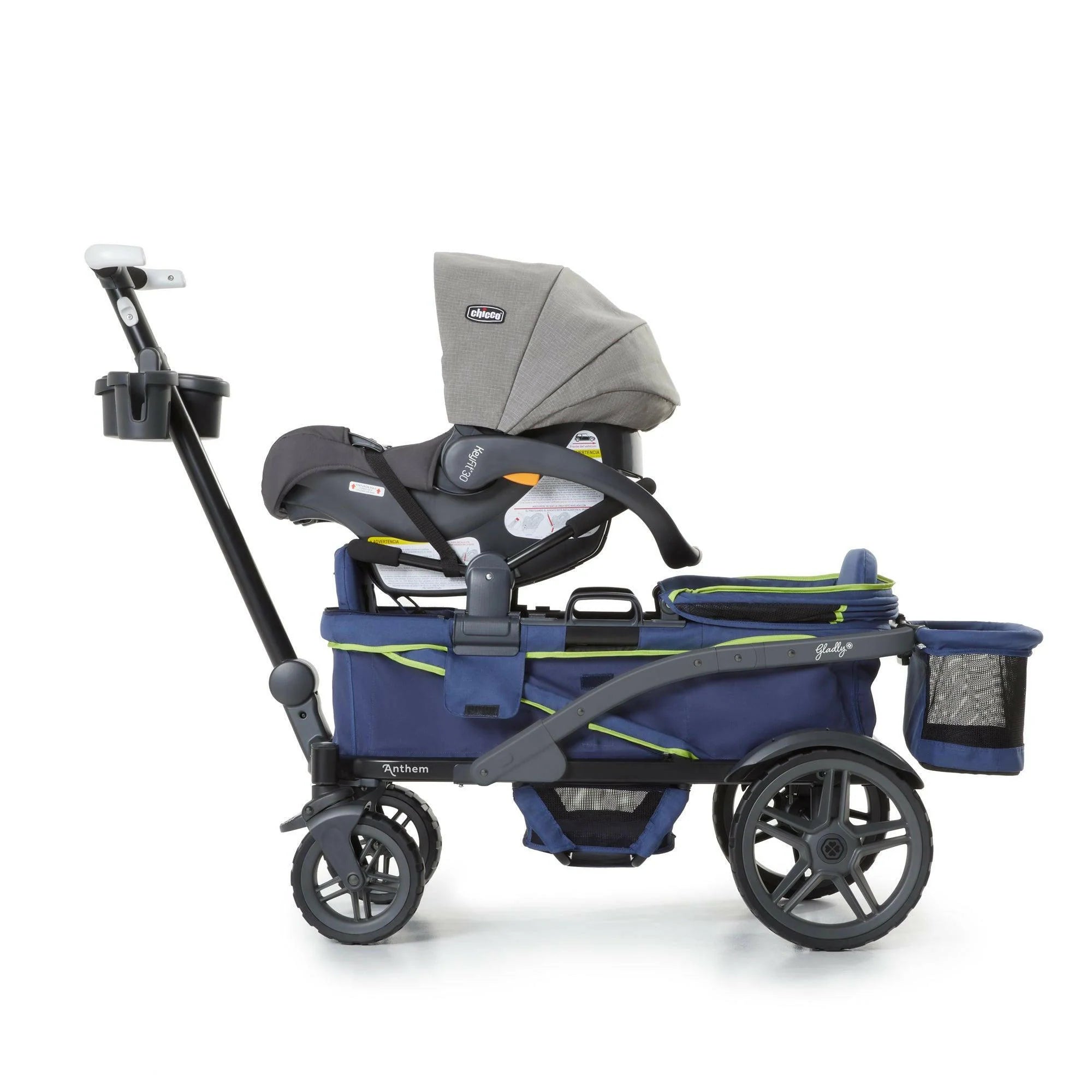 Anthem2™ Deluxe 5-Point Stroller Wagon in Sand & Sea | Gladly Family Anthem2™ Deluxe 5-Point Stroller Wagon in Sand & Sea | Gladly Family