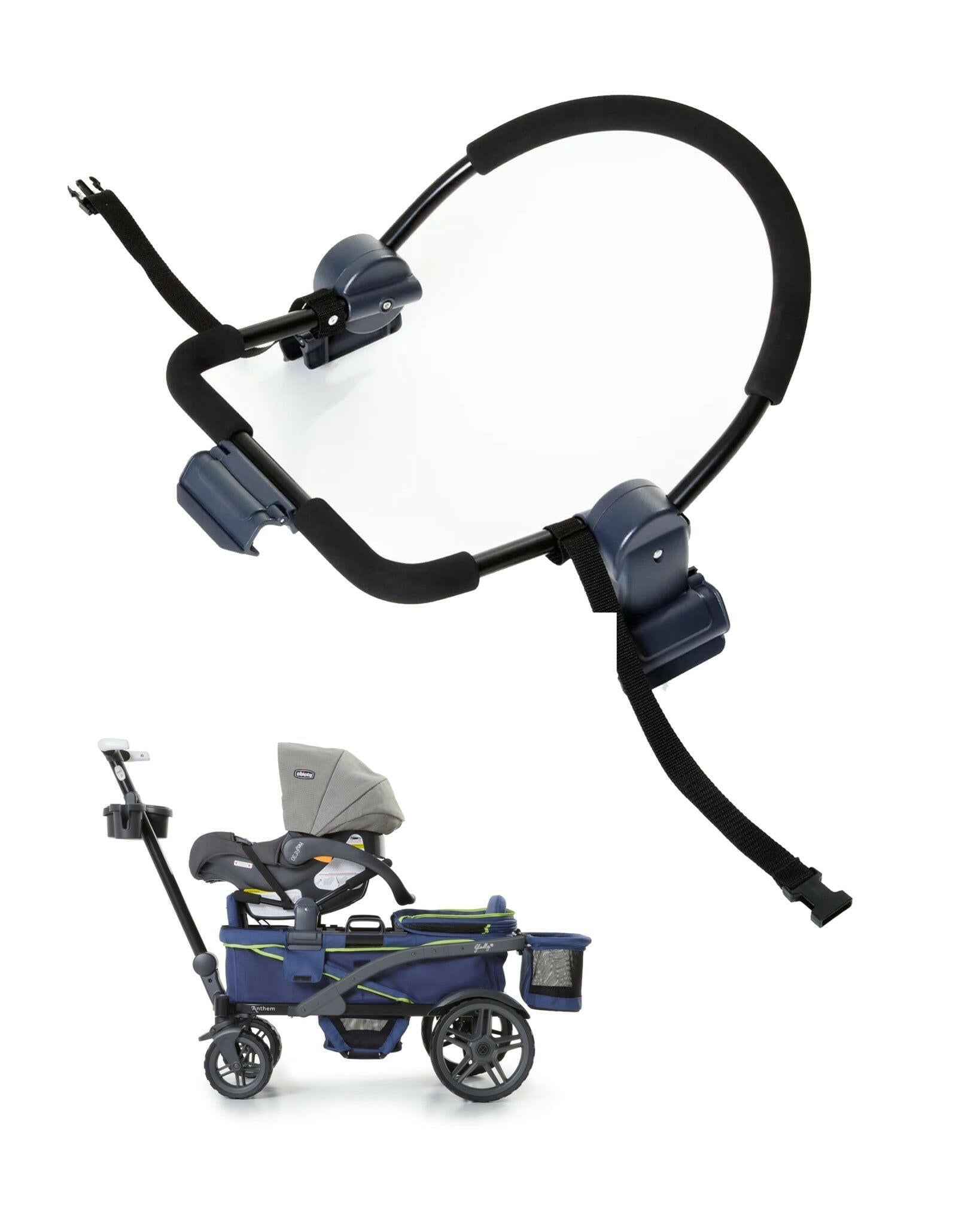 umbrella stroller with car seat adaptor Gladly Family Anthem2 Wagon Stroller