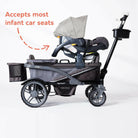 Graphite Anthem2™ 2-Seater All-Terrain Wagon Stroller - Gladly Family