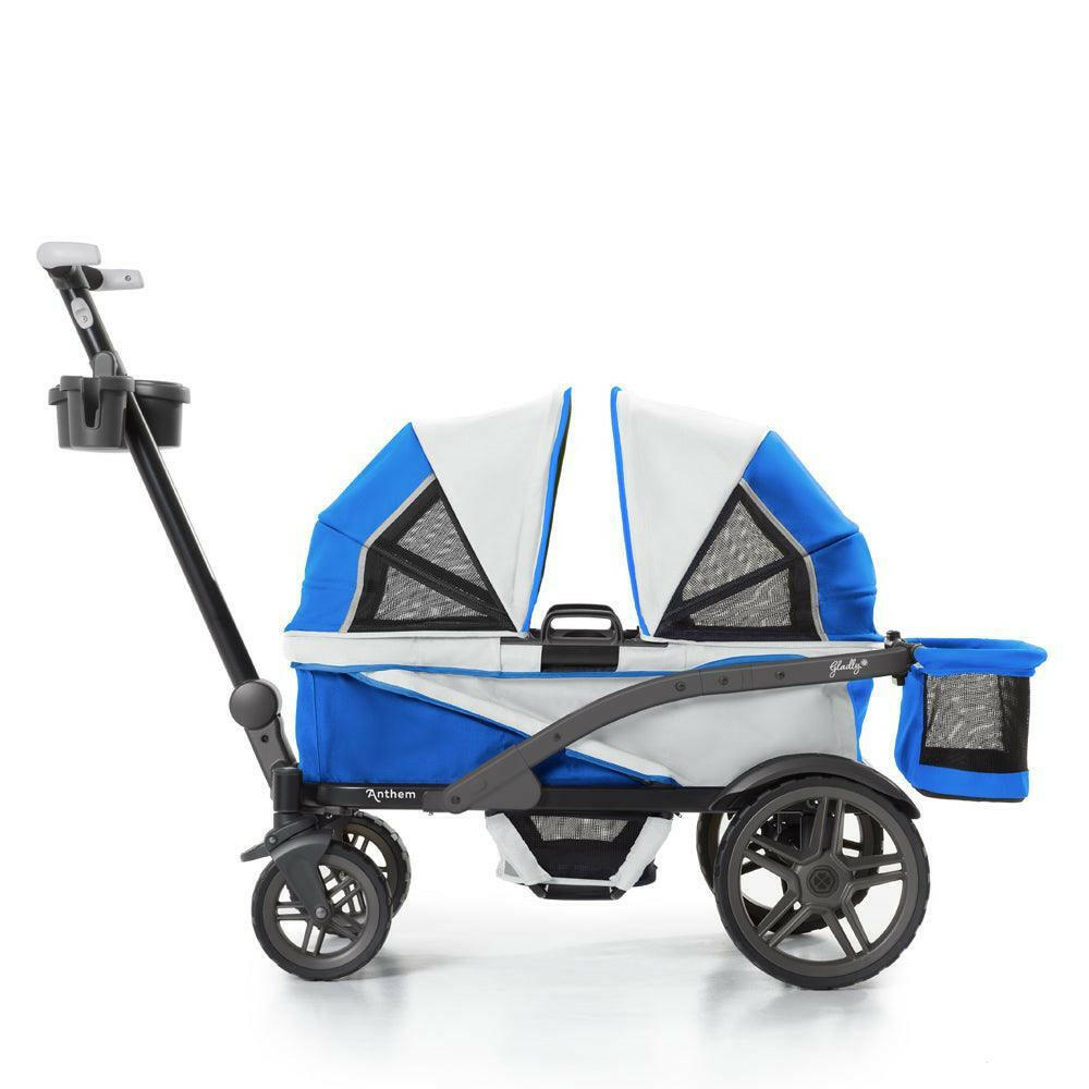 smallest stroller wagon Anthem2 Deluxe 5-Point Stroller Wagon in Electric Silver