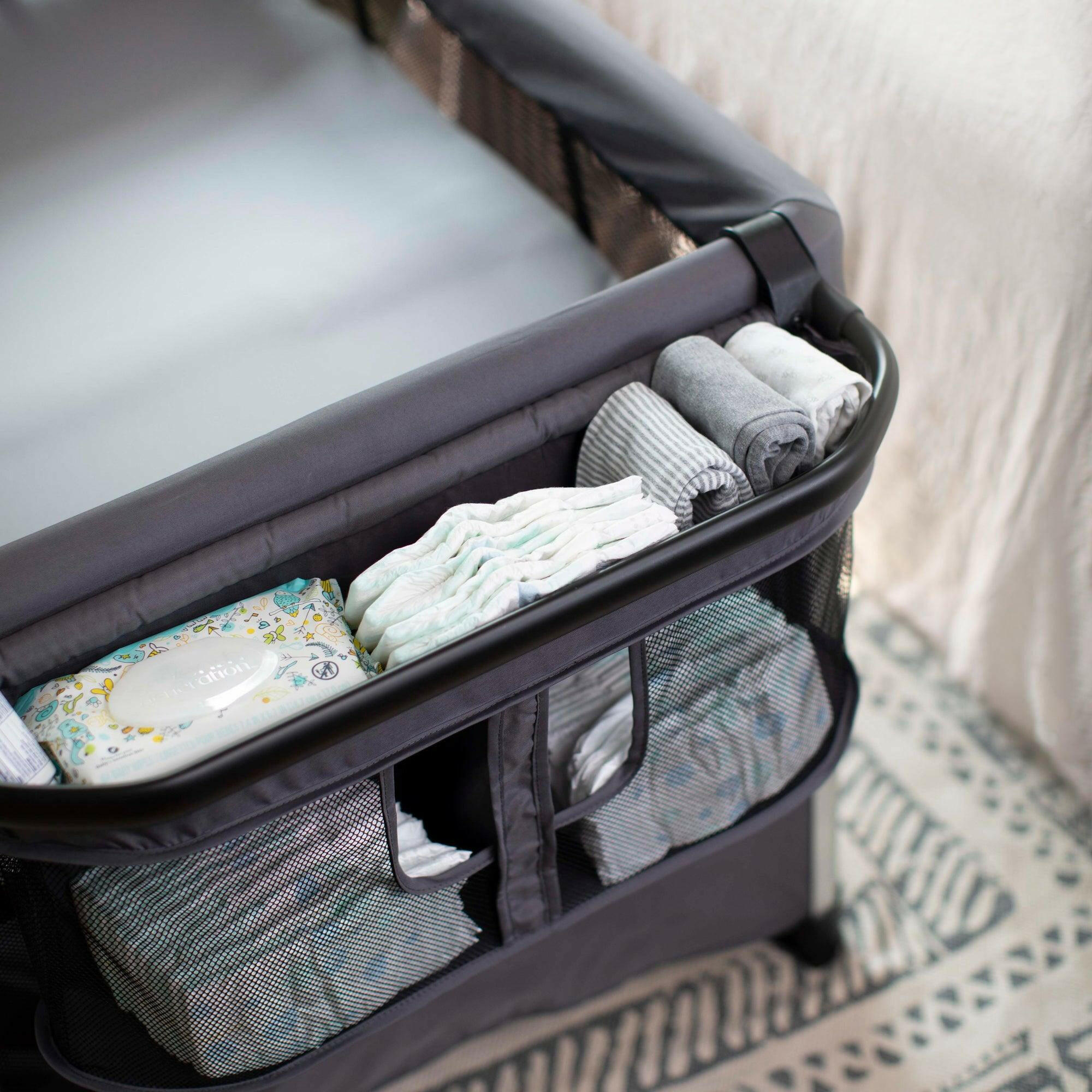 Gladly Family Pod Diaper Bag Changing Station + Travel Cot - Porcini Tan