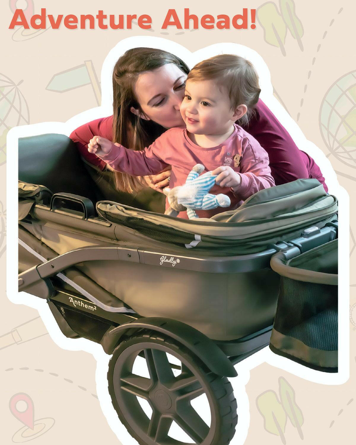 anthem 2 stroller wagon The Adventure Bundle: Anthem Deluxe All-Terrain Stroller Wagon Anthem2 in Graphite